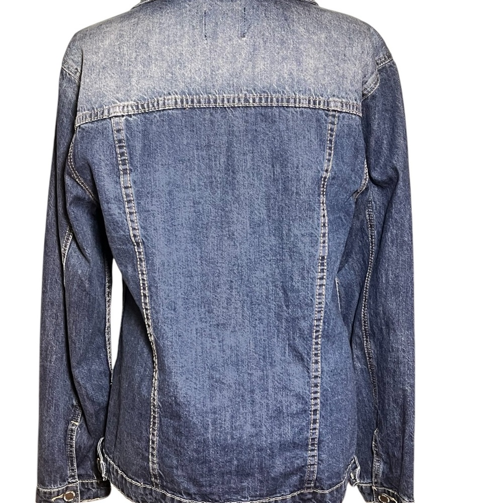Distressed Denim Jacket - Picture 4 of 9